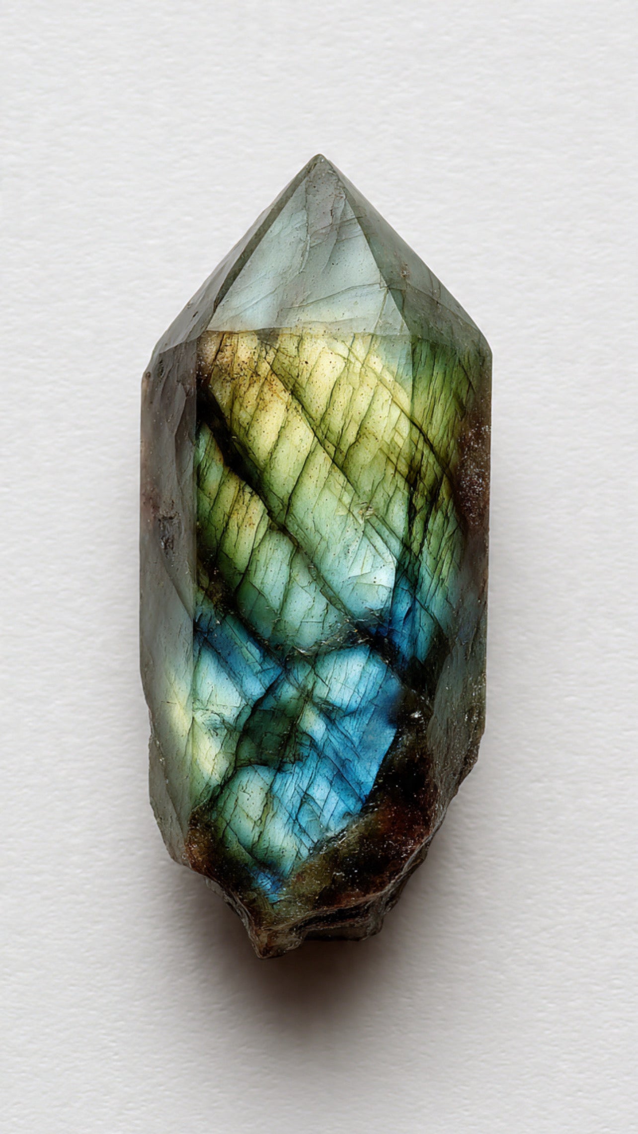 Faceted Labradorite Bead Necklace- LUXE BLOOM