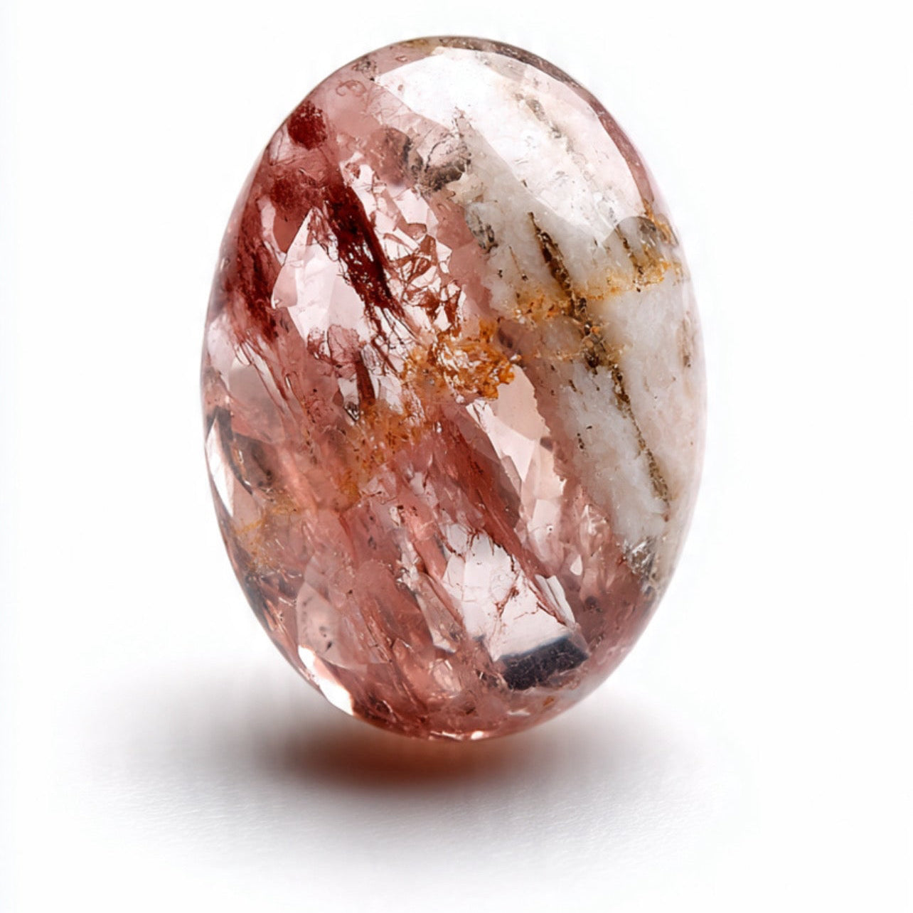 Faceted Natural Morganite Bead Necklace- LUXE BLOOM