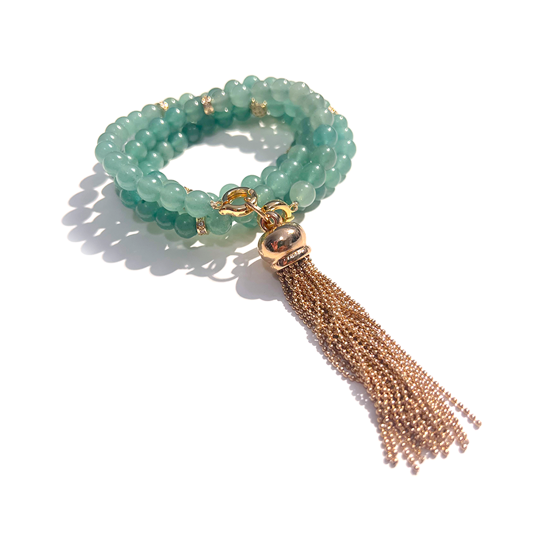 MultiWay Natural Aventurine Mindfulness 99 Bead Necklace