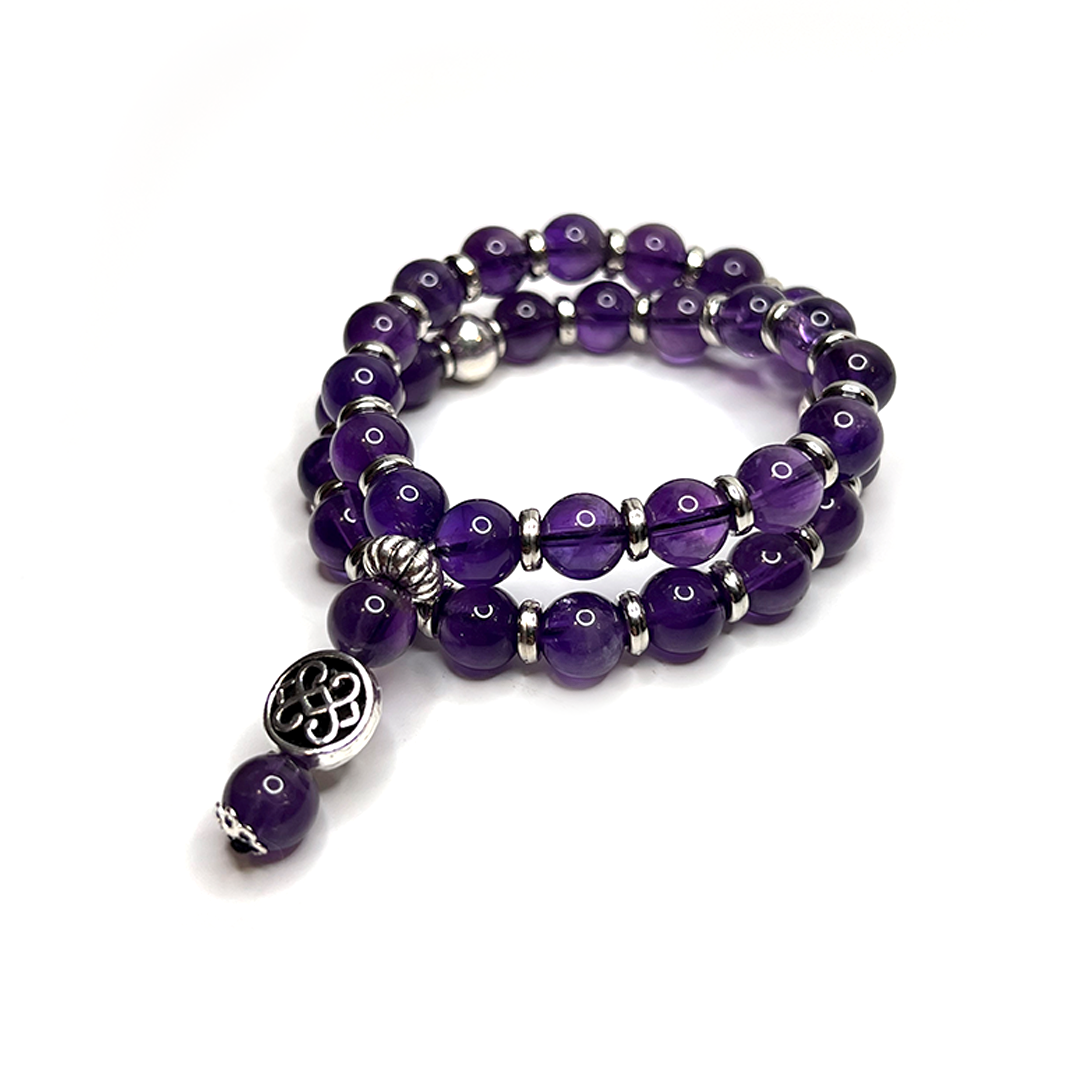 Amethyst Meditation Bead Bracelet