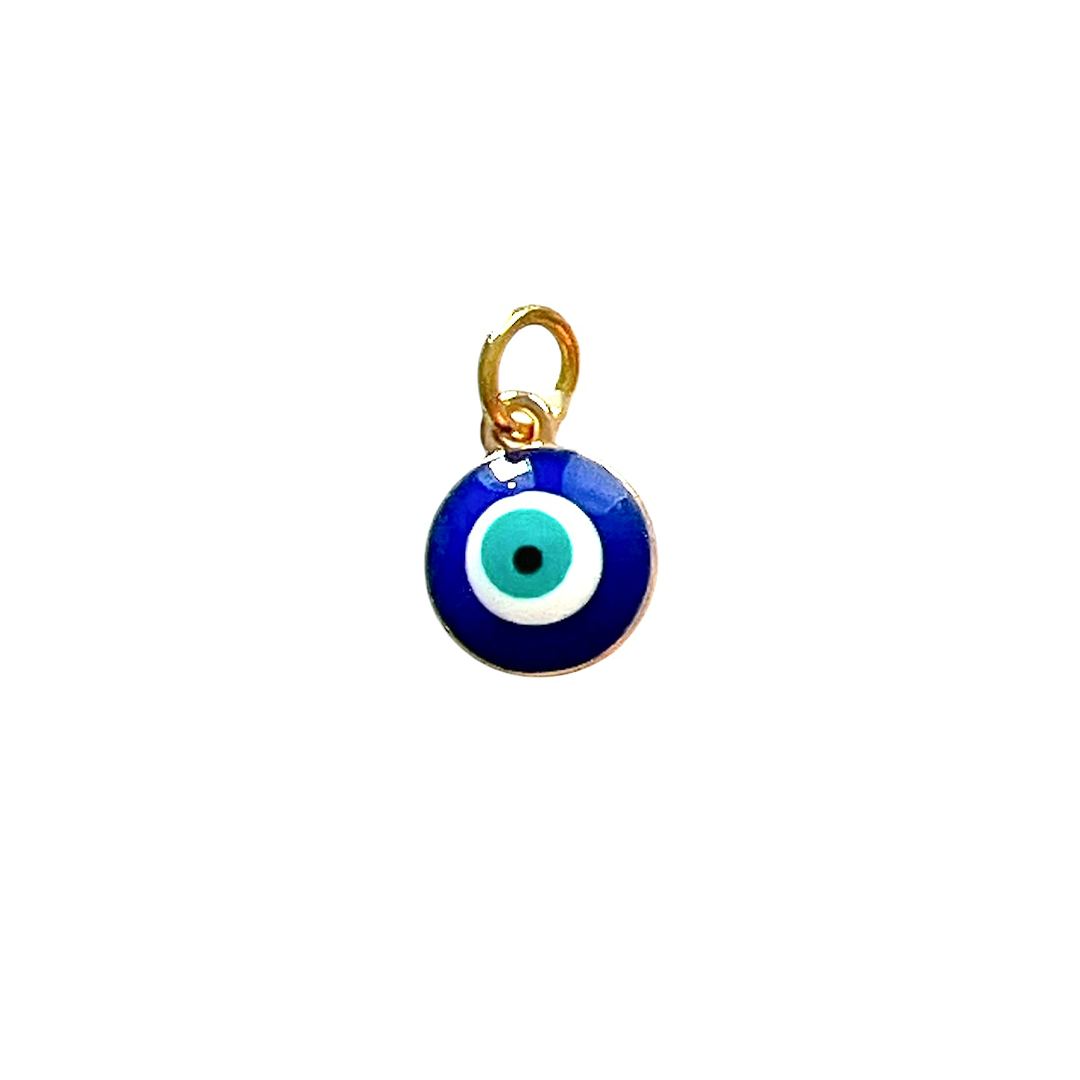 Blue Eye Round Mini Charm - Spiritual vision
