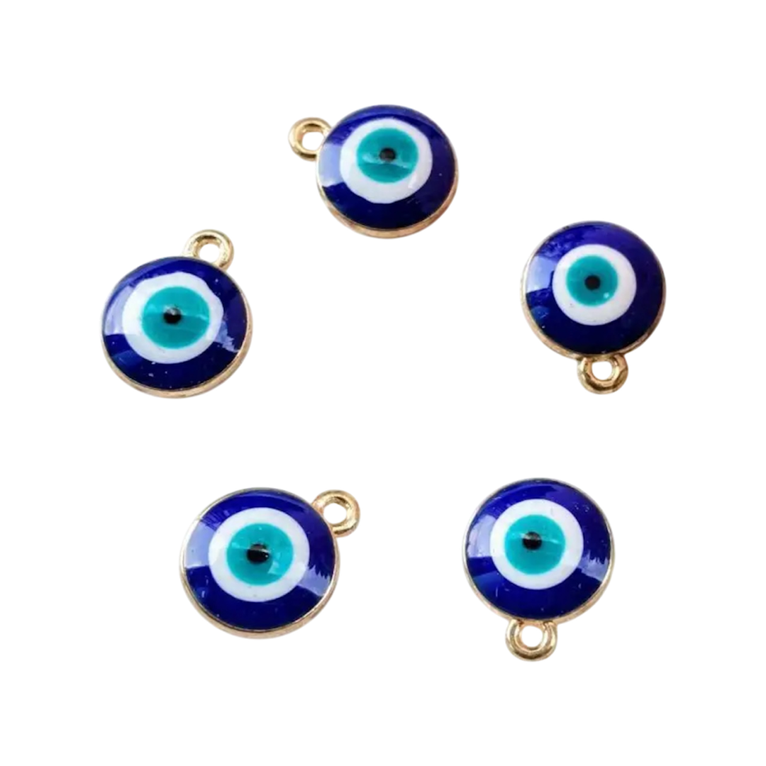 Blue Eye Round Mini Charm - Spiritual vision