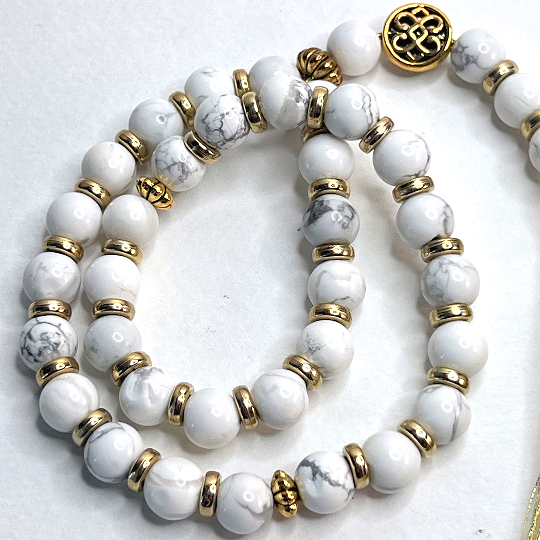 Howlite Prayer Bead a2