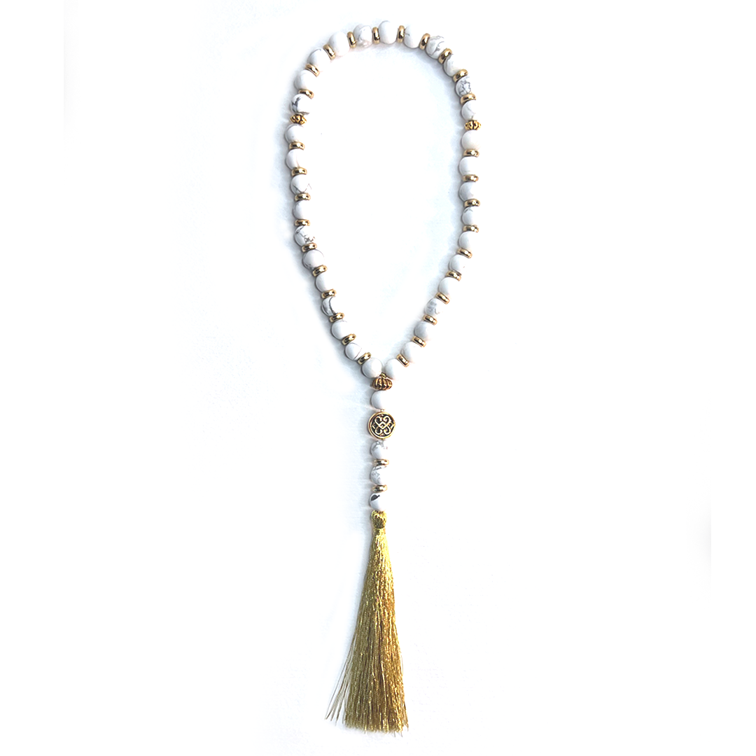 Howlite Prayer Bead c1