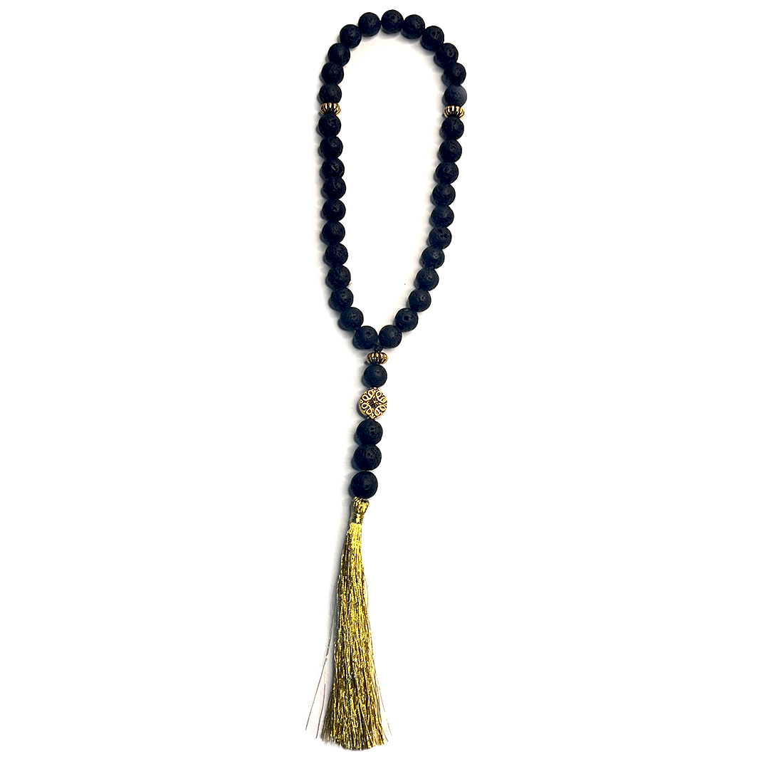 Natural Lava Stone Meditation Bead