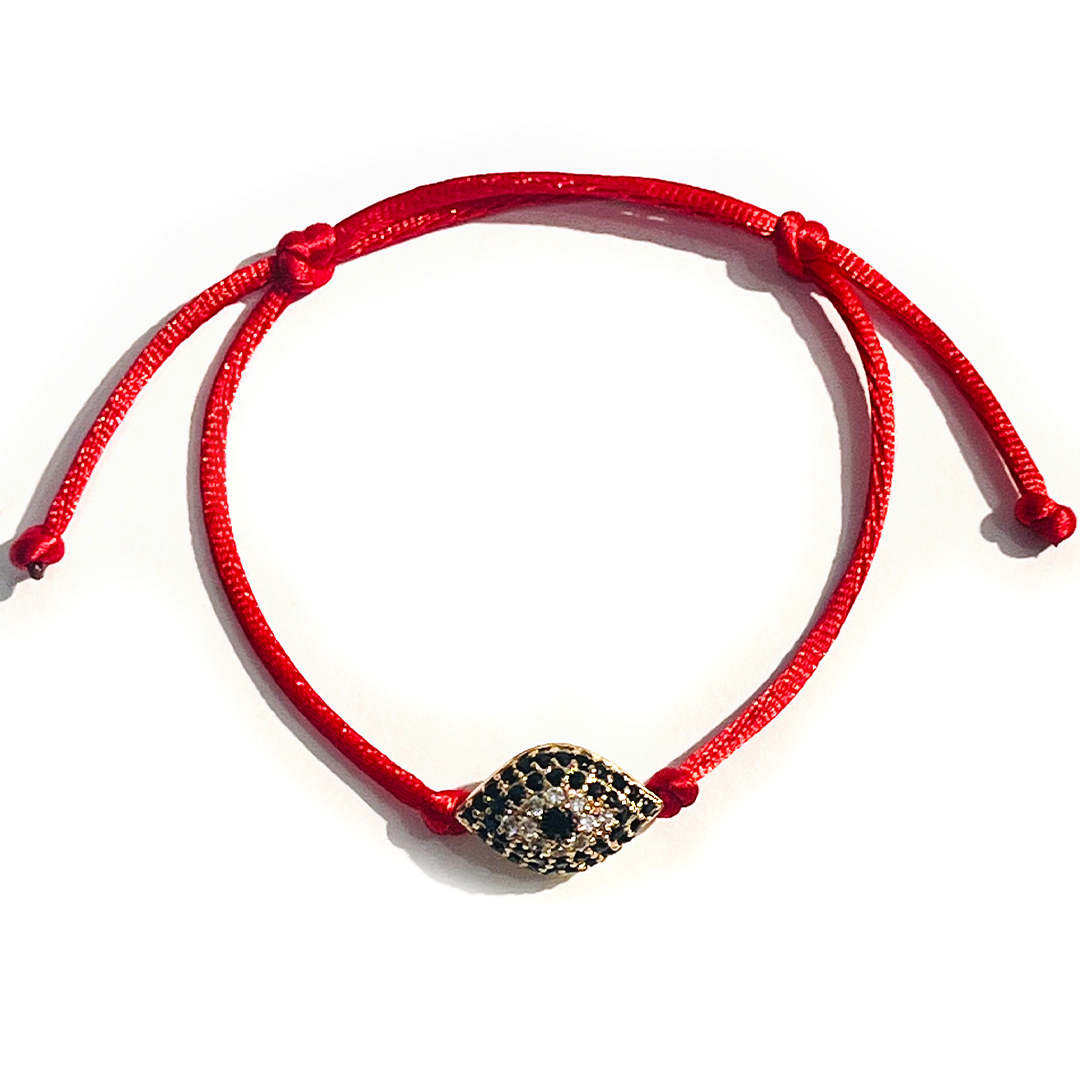 Evil Eye Red Cord Bracelet - Guardian of Energy