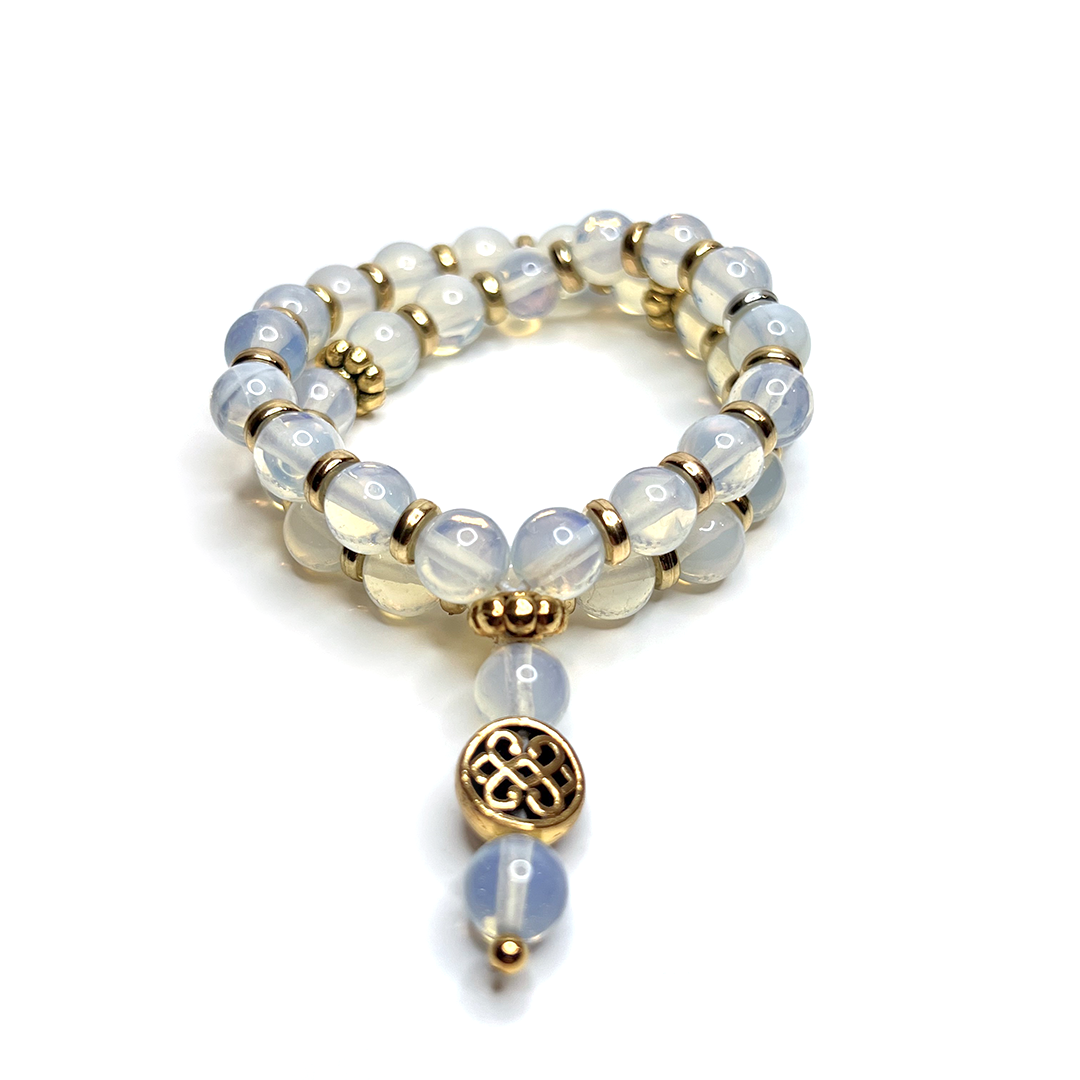 Opal Meditation Bead Bracelet