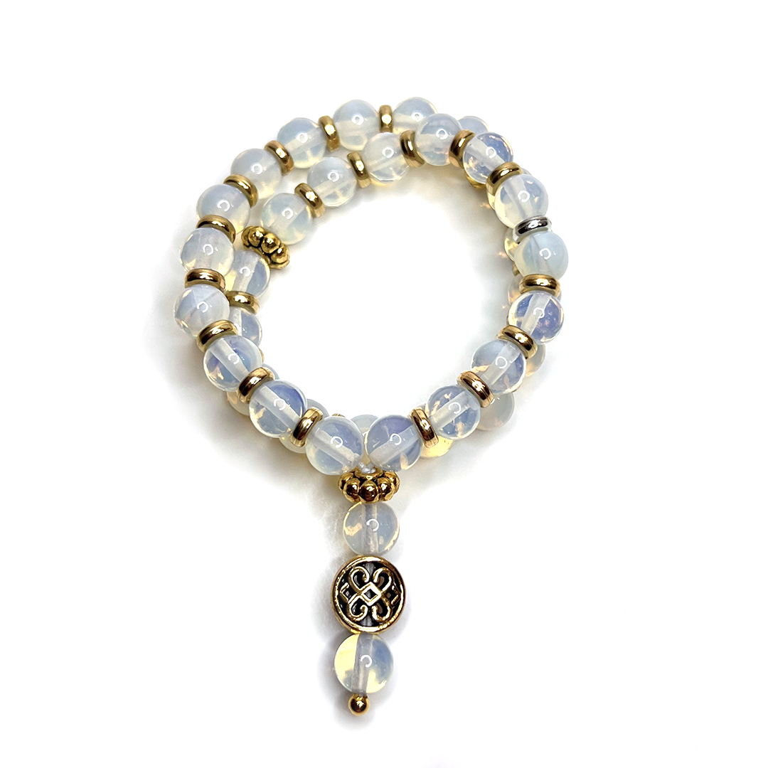 Opal Meditation Bead Bracelet