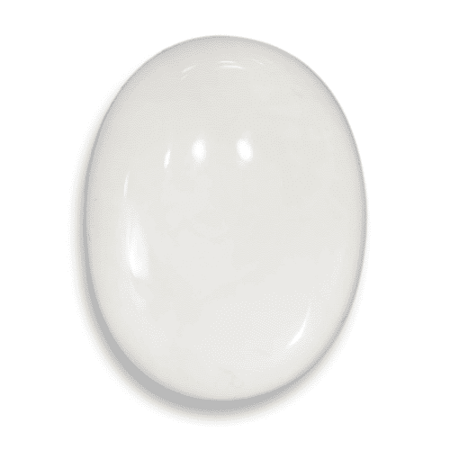 Faceted White Jade Bead Necklace- CORE BLOOM