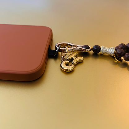Sandalwood Monogram 33 Bead Meditation Loop Wristlet