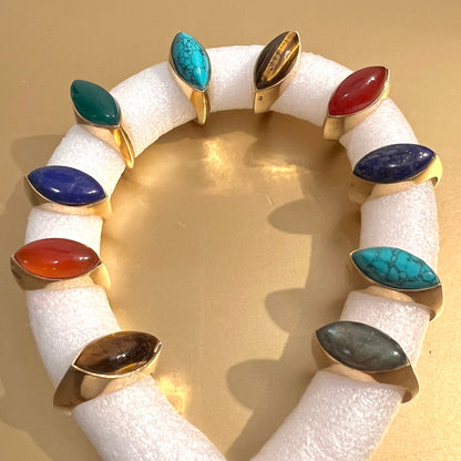 Natural Green Onyx AURA Ring: The Aura of Balance and Renewal