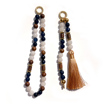 MULTIWAY Natural Gemstone & Wood Mindfulness Bag Charm