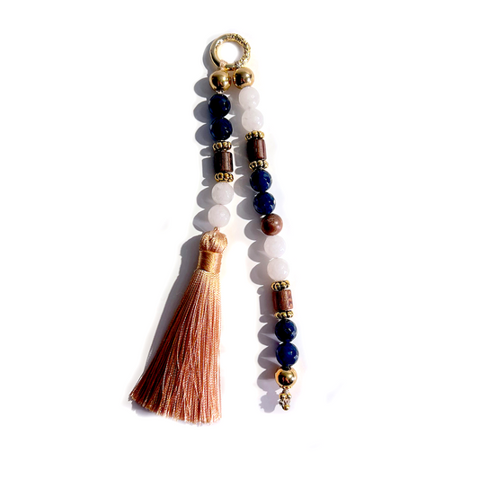 MULTIWAY Natural Gemstone & Wood Mindfulness Bag Charm