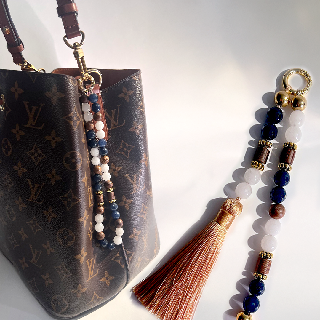 MULTIWAY Natural Gemstone & Wood Mindfulness Bag Charm