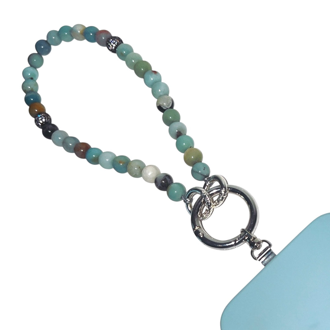 Amazonite beaded  lanyard