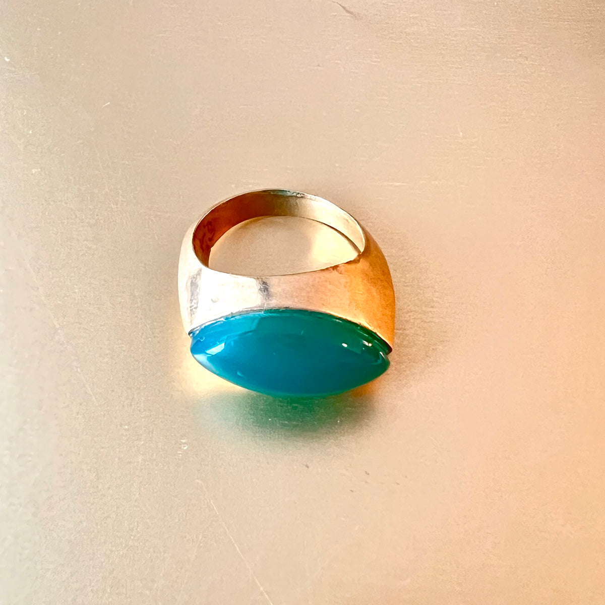 Natural Green Onyx AURA Ring: The Aura of Balance and Renewal