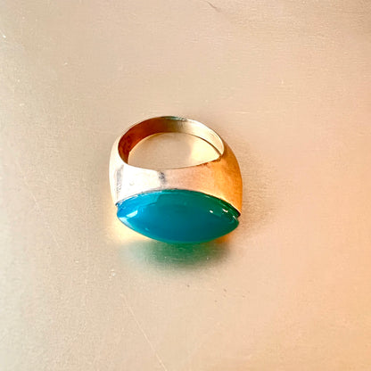 Natural Green Onyx AURA Ring: The Aura of Balance and Renewal