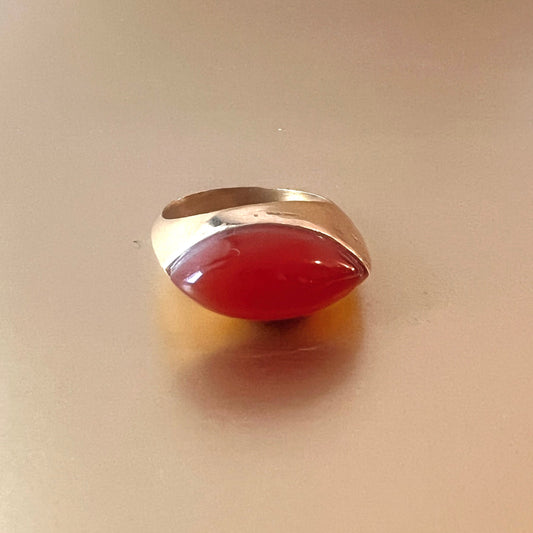 Natural Carnelian AURA Ring: The Aura of Vitality and Fire
