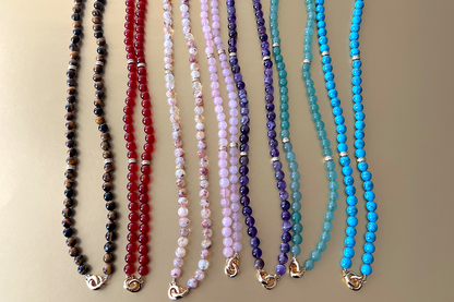 MULTIWAY Natural Malachite & Lapis Lazuli  Mindfulness 99 Bead Necklace