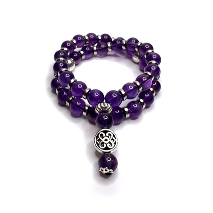 Amethyst Meditation Bead Bracelet