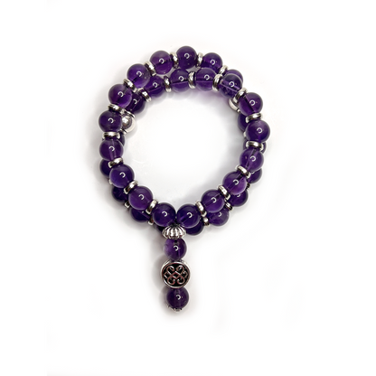 Amethyst Meditation Bead Bracelet