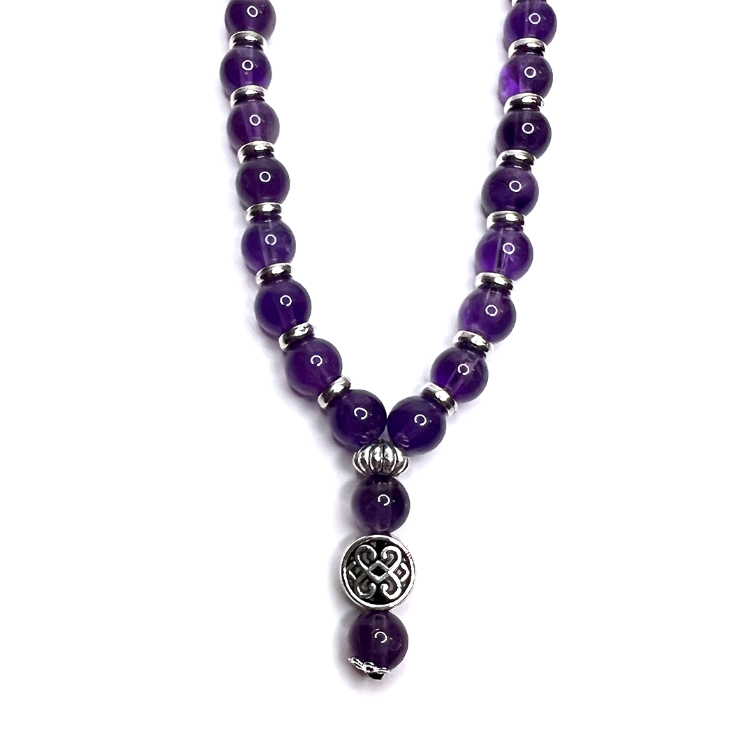 Amethyst Meditation Bead Bracelet