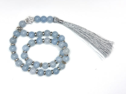 Aquamarine Prayer Bead 