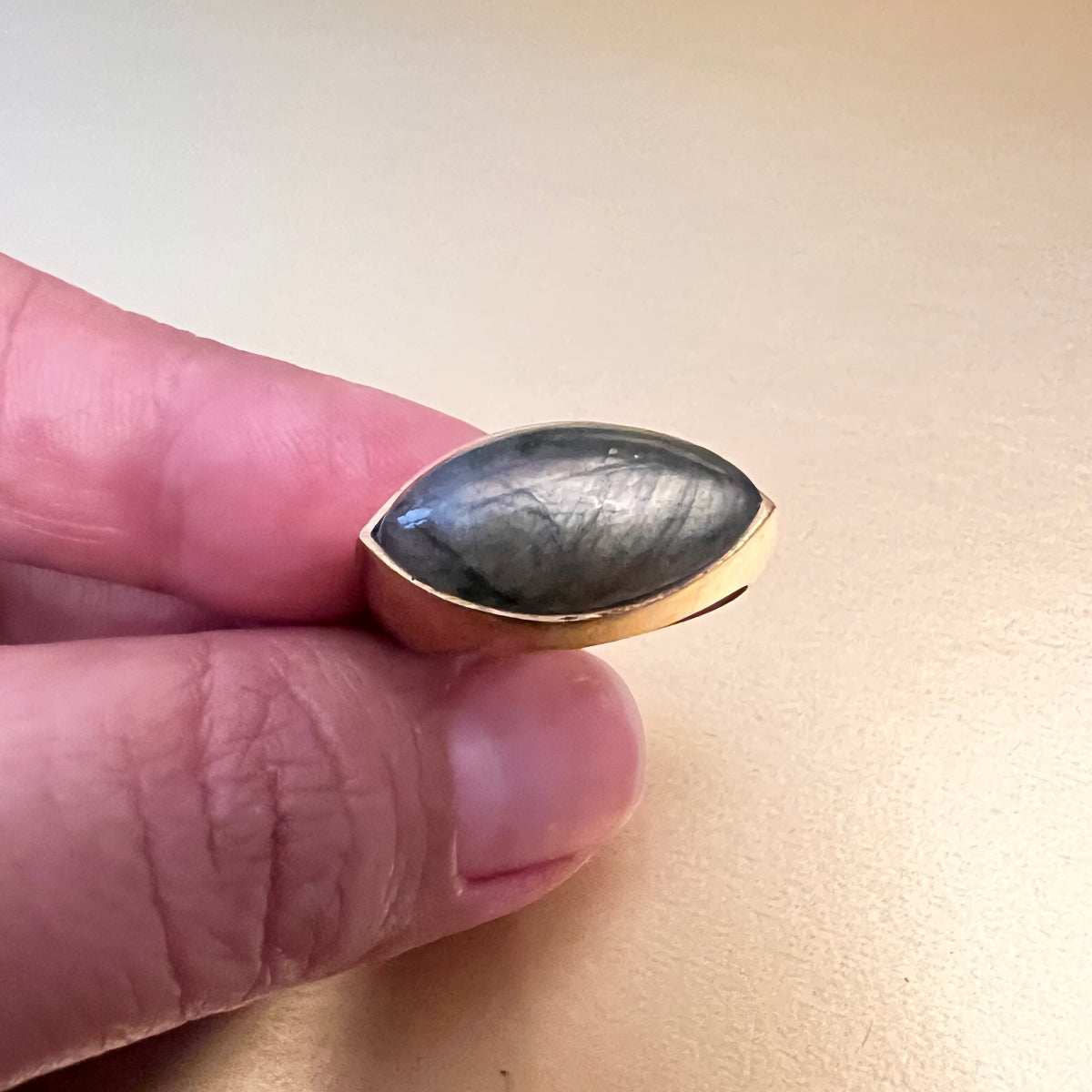 Natural Labradorite AURA Ring: The Aura of Possibility