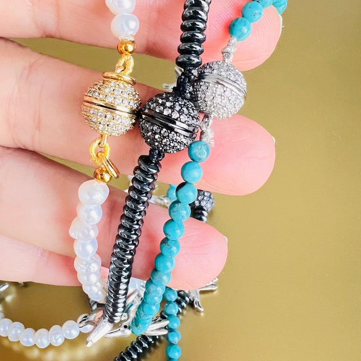 Turquoise Bird of Paradise Necklace- BLOOM COLLECTION