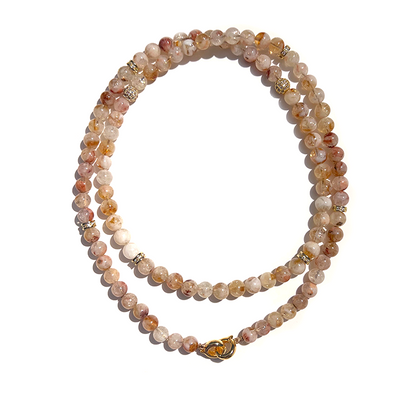 MultiWay Natural Citrine Mindfulness 99 Bead Necklace
