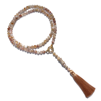 MultiWay Natural Citrine Mindfulness 99 Bead Necklace
