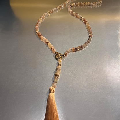 MultiWay Natural Citrine Mindfulness 99 Bead Necklace