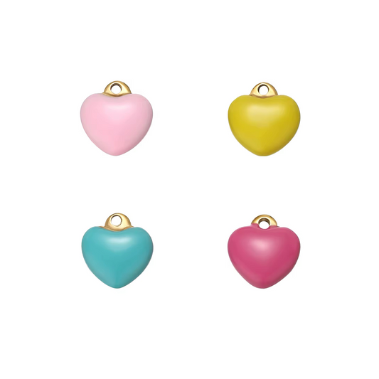 Cosmic Harmony Mood Heart Charms