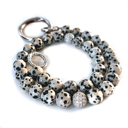 MultiWay 33 Natural Dalmatian Jasper Mindfulness Beads