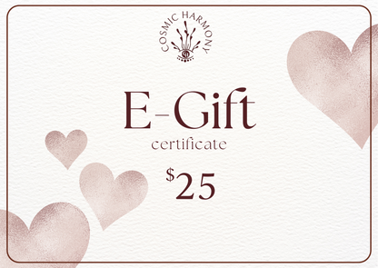 Cosmic Harmony Jewelry E-Gift Card – Instant Gift of Choice