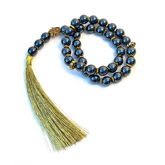 Natural Hematite Meditation Prayer Bead