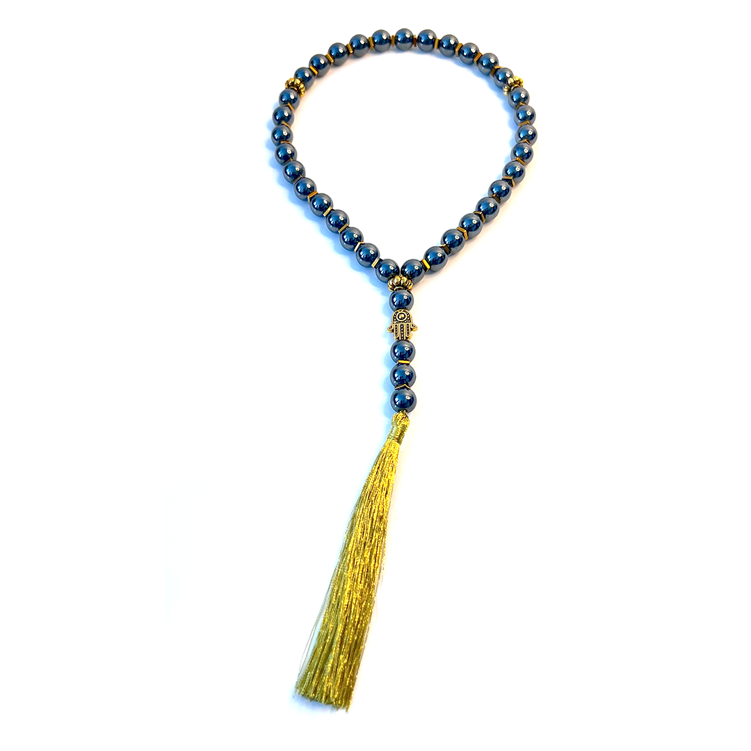Natural Hematite Meditation Prayer Bead