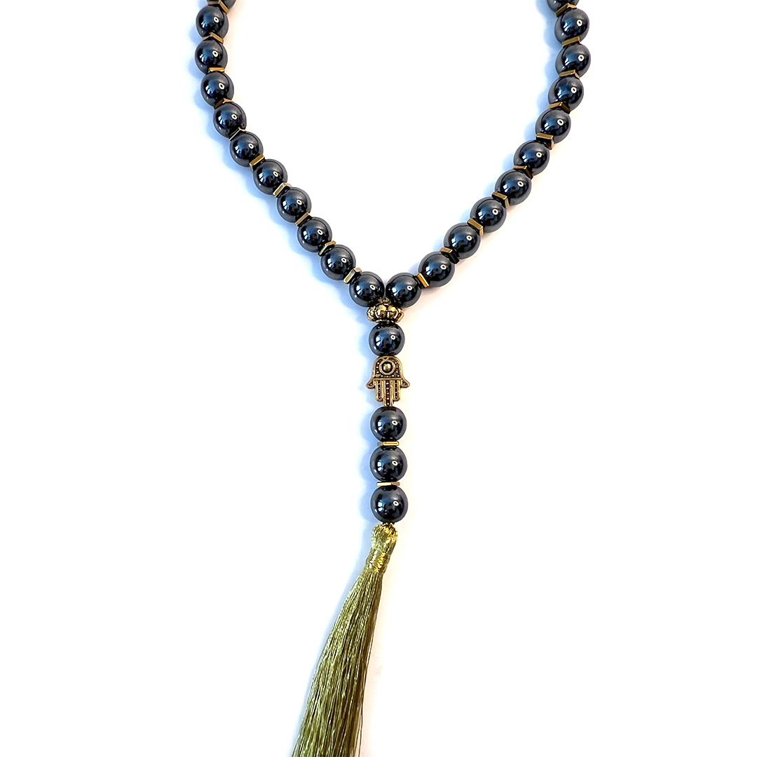 Natural Hematite Meditation Prayer Bead