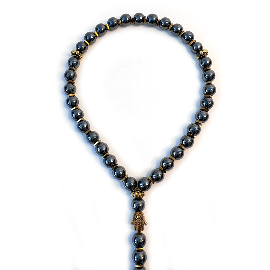 Natural Hematite Meditation Prayer Bead