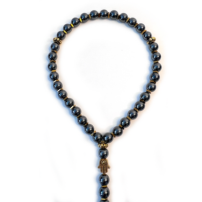 Natural Hematite Meditation Prayer Bead
