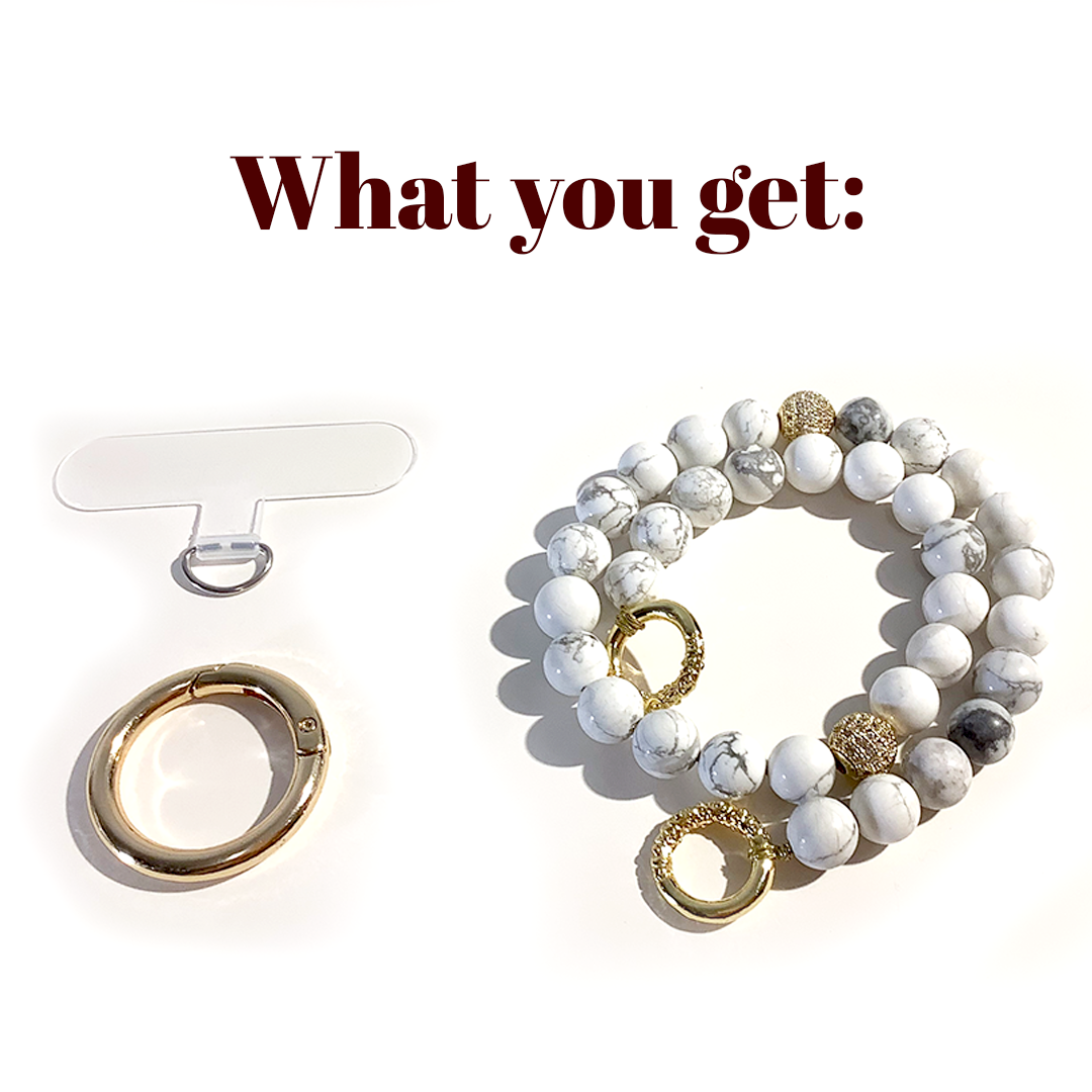 MultiWay 33 Natural White Howlite Mindfulness Beads