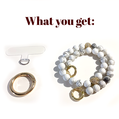 MultiWay 33 Natural White Howlite Mindfulness Beads