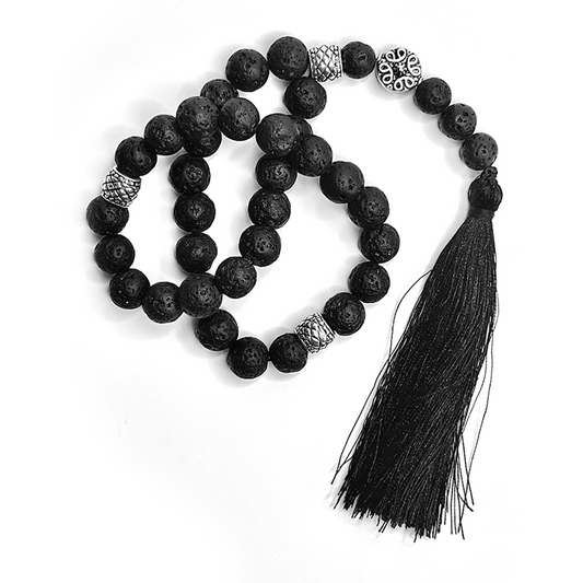 Lava Stone Meditation Bead