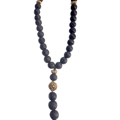 Natural Lava Stone Meditation Bead 