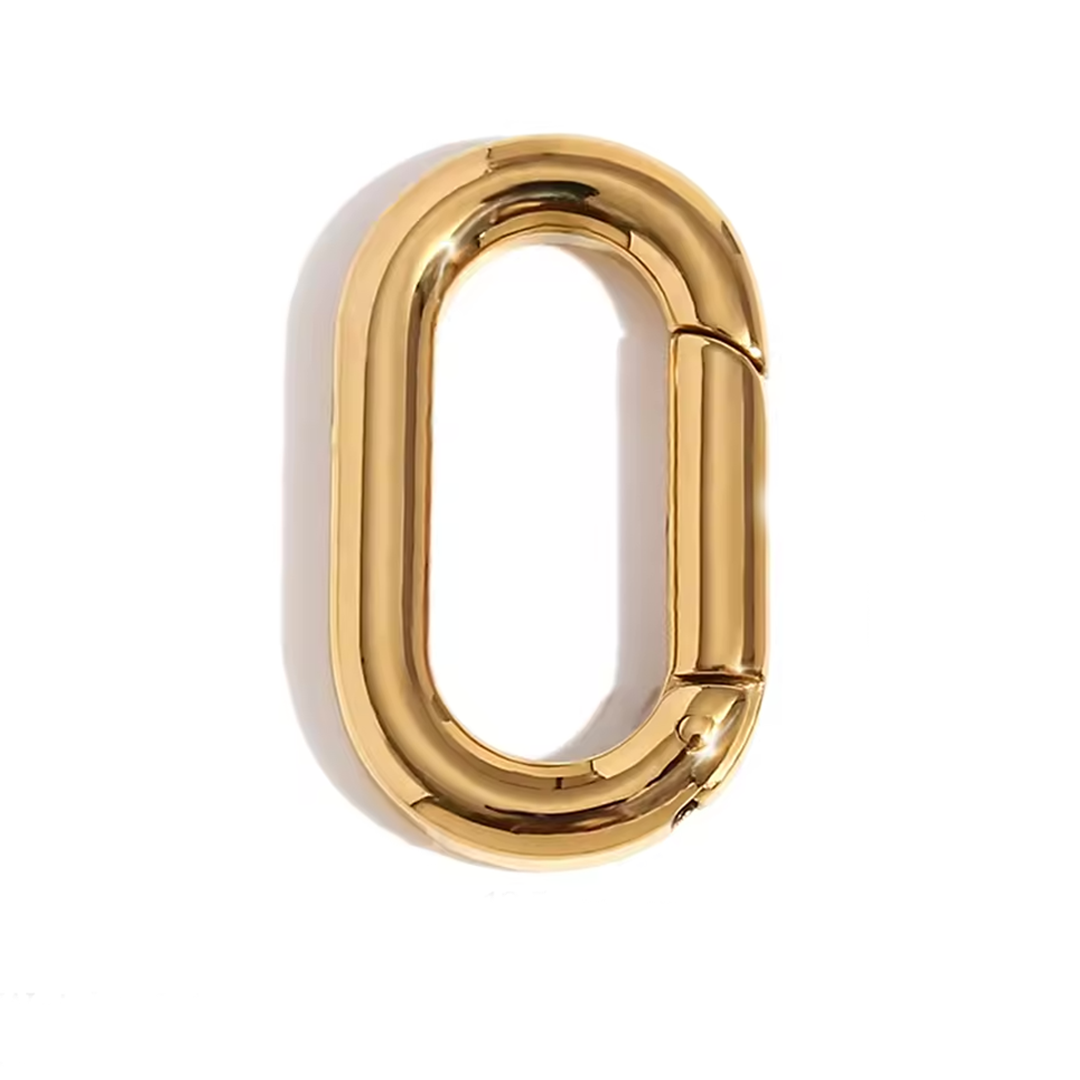 Gold Ring Charm Connector
