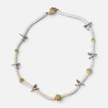 Turquoise Bird of Paradise Necklace- BLOOM COLLECTION