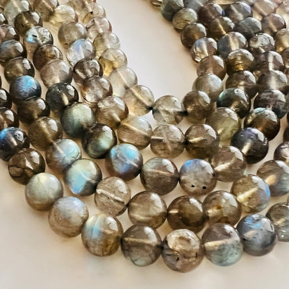 Monogram Labradorite 33 Bead Meditation Loop Wristlet