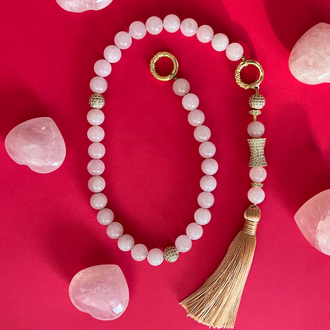 MultiWay 33 Natural Gemstone Mindfulness Tasseled Prayer Beads