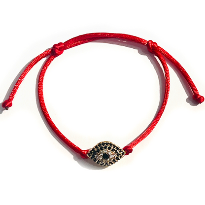 Evil Eye Red Cord Bracelet - Guardian of Energy
