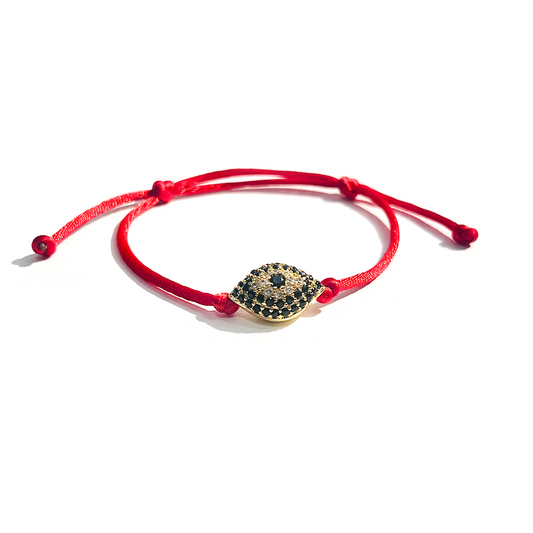 Evil Eye Red Cord Bracelet - Guardian of Energy